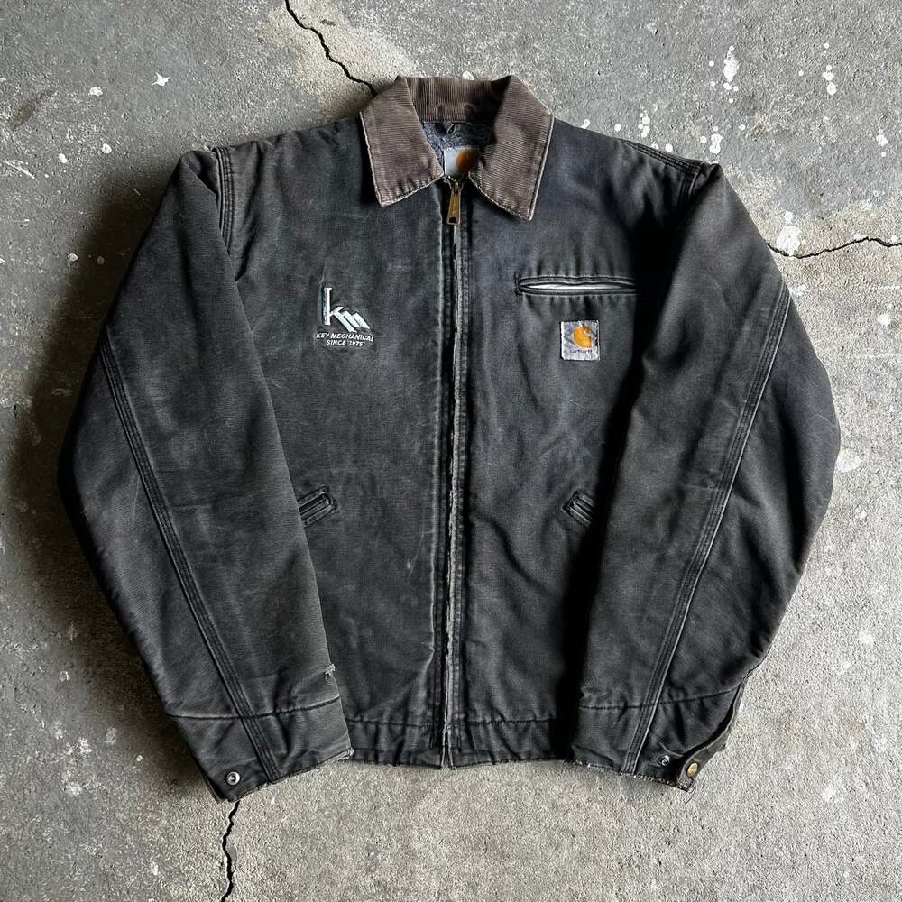 Carhartt faded black detroit work wear jacket